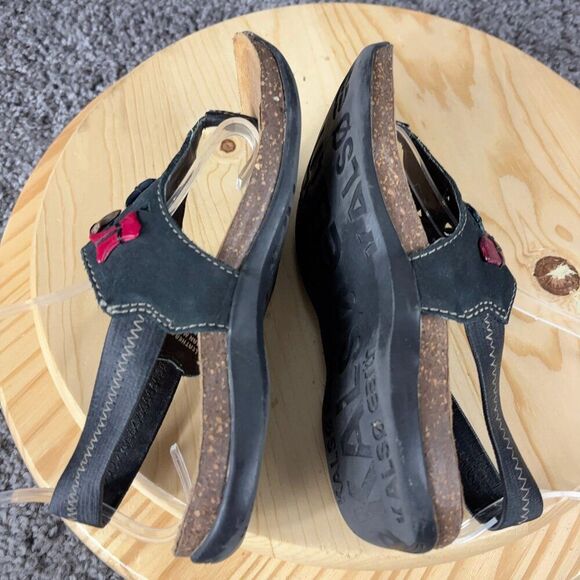 Kalso Earth Sandals March Womens Size 6 Stone Bead Cork Negative Heel Slingback - Picture 5 of 9